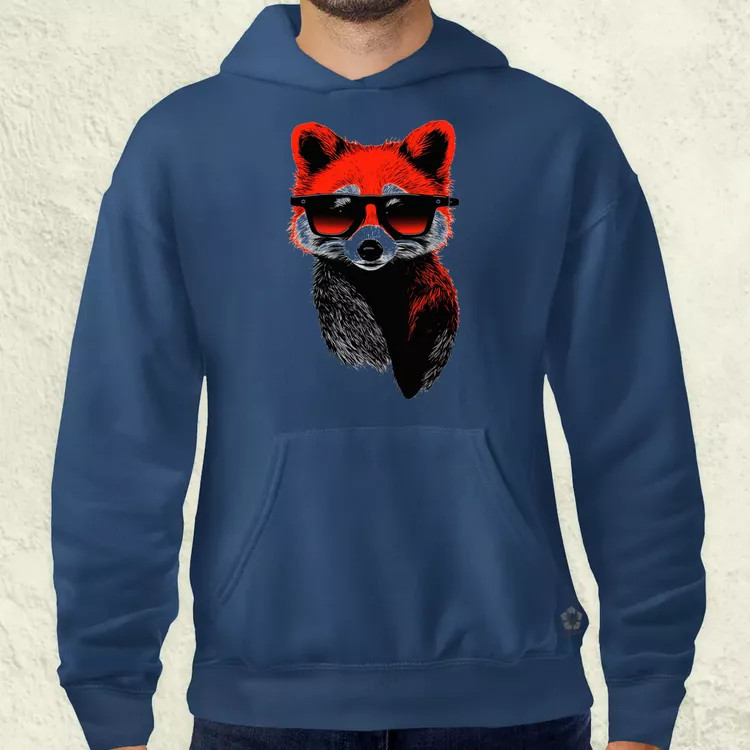 Laza vörös panda v3 férfi pulóver