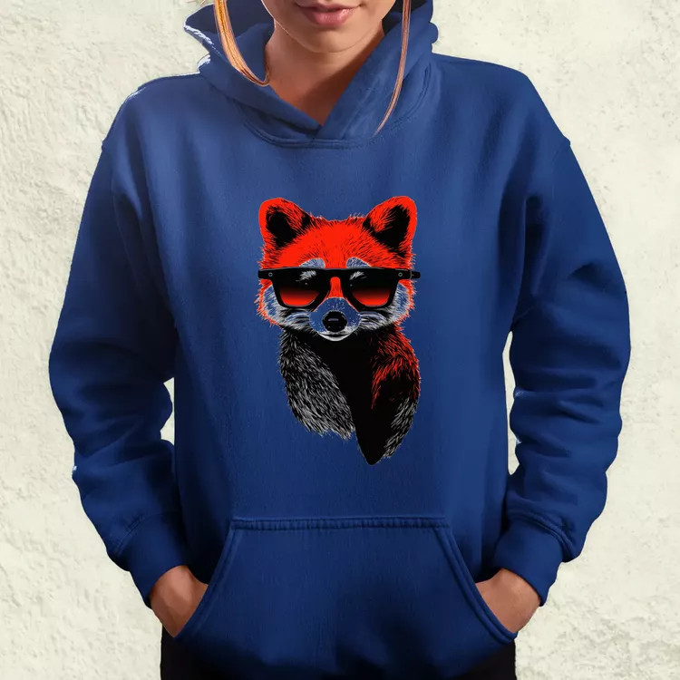 Laza vörös panda v3 női pulóver