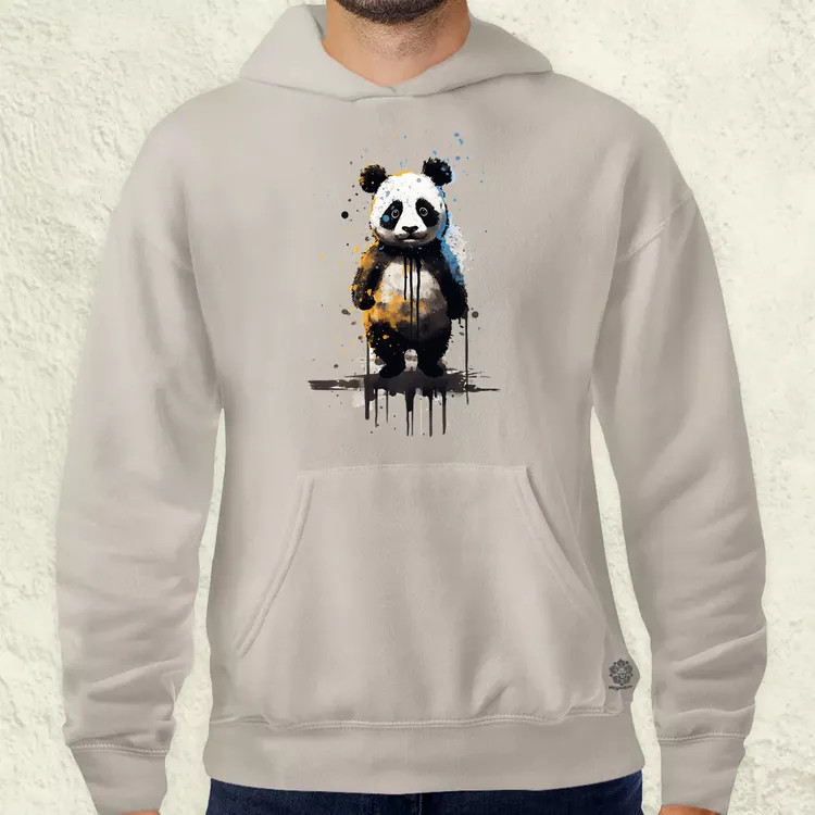 Neoexpresszionista panda v3 férfi pulóver