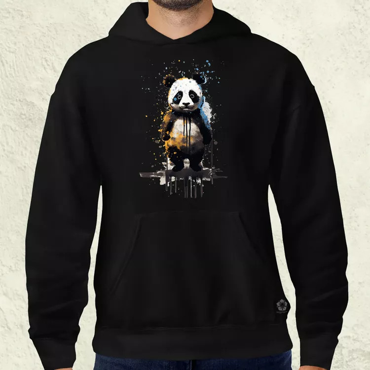 Neoexpresszionista panda v3 férfi pulóver