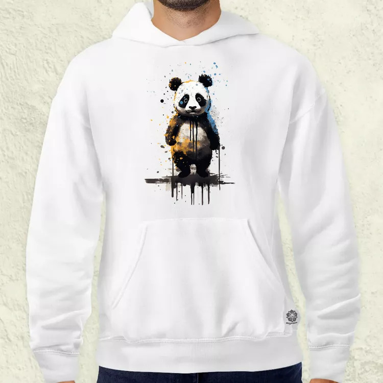 Neoexpresszionista panda v3 férfi pulóver
