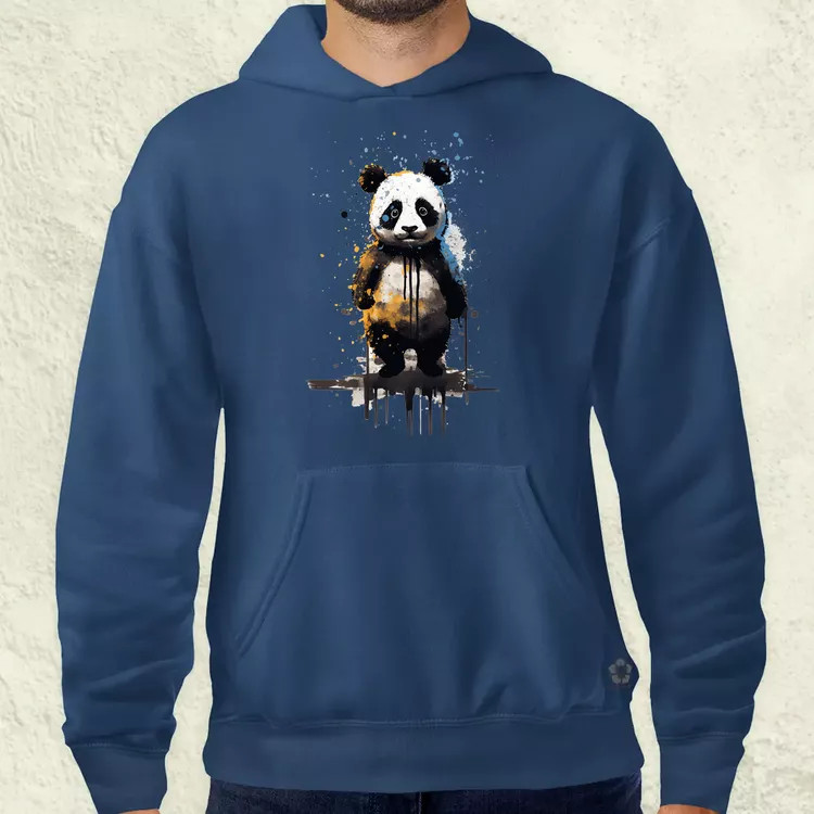 Neoexpresszionista panda v3 férfi pulóver
