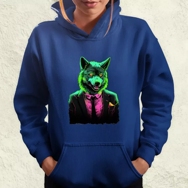 Neon gengszter farkas v1 női pulóver