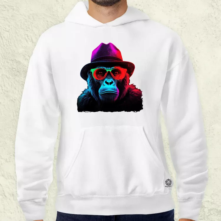 Neon gengszter gorilla férfi pulóver
