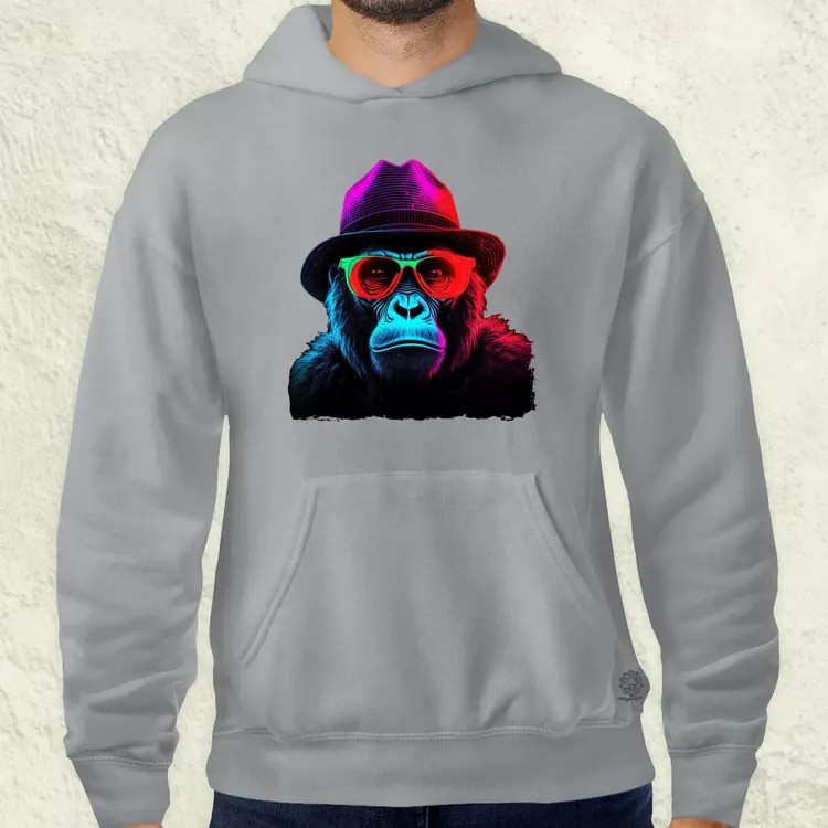 Neon gengszter gorilla férfi pulóver