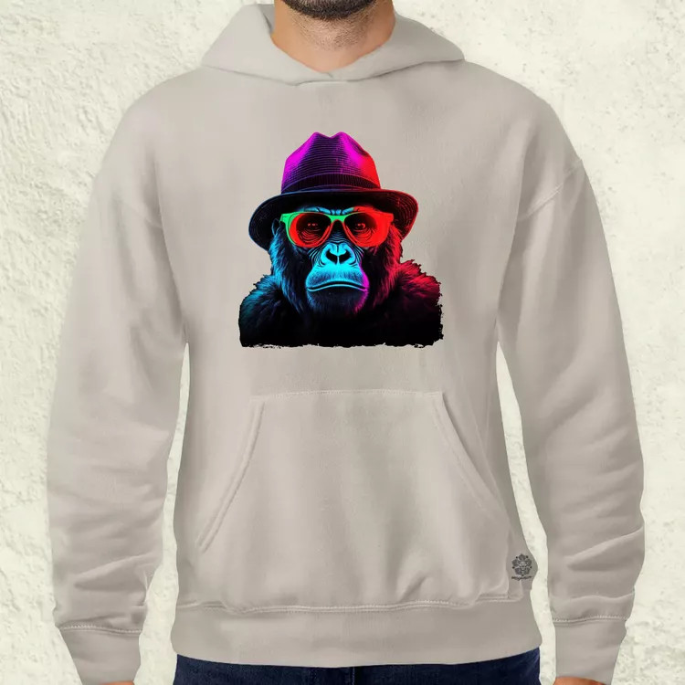 Neon gengszter gorilla férfi pulóver