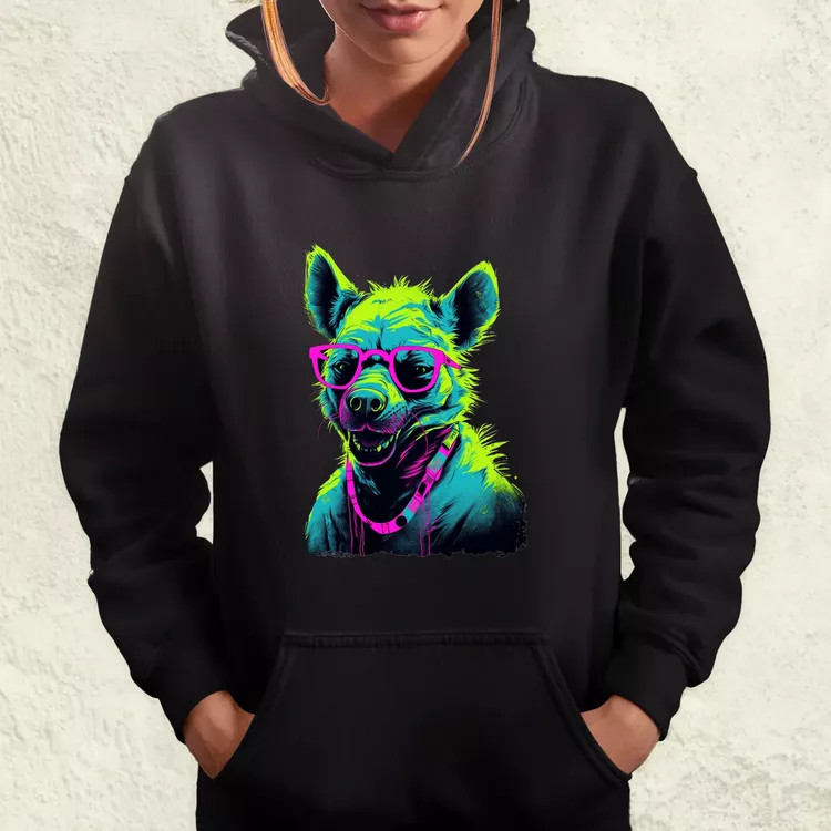 Neon gengszter hiéna női pulóver