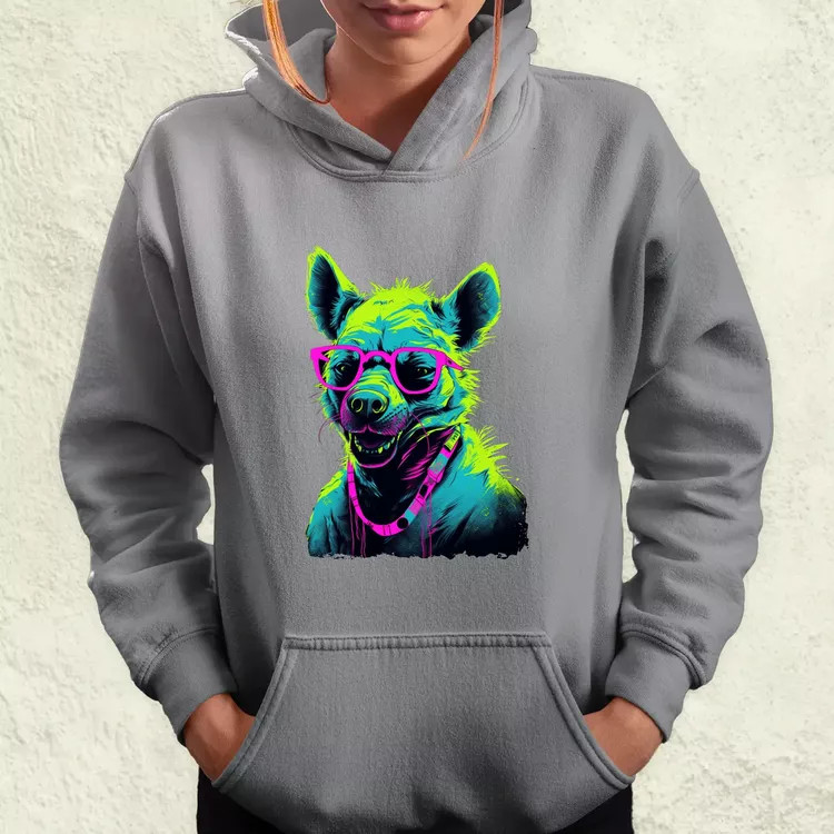 Neon gengszter hiéna női pulóver
