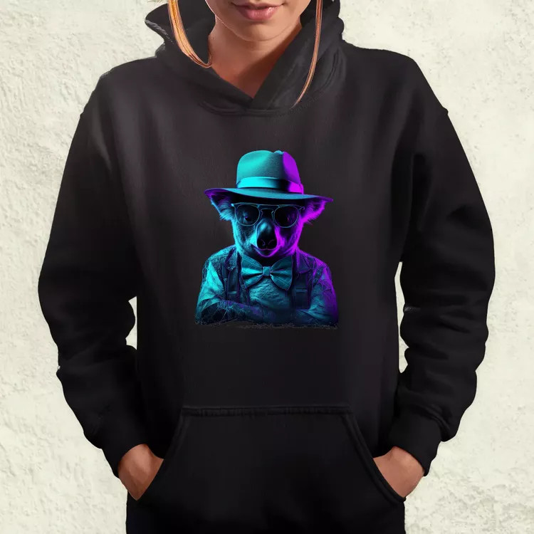 Neon gengszter koala női pulóver