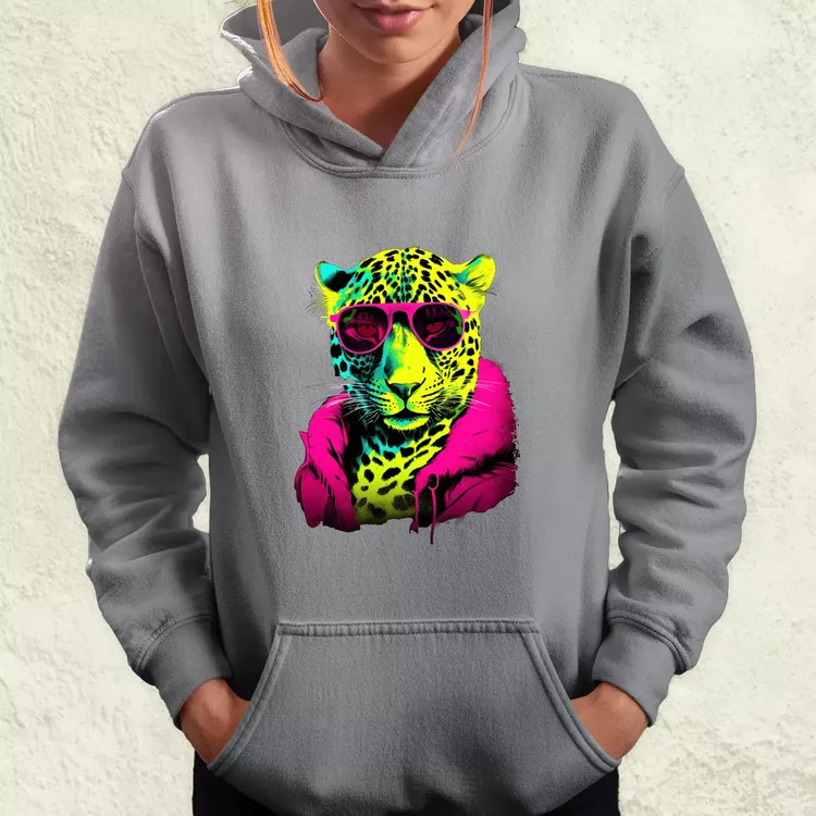 Neon gengszter leopárd női pulóver