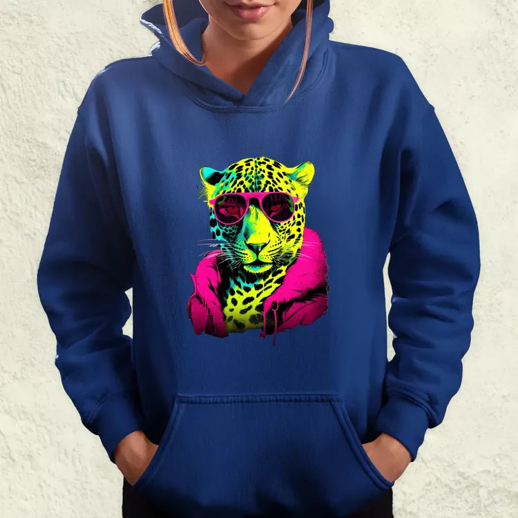 Neon gengszter leopárd női pulóver
