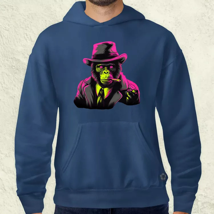 Neon gengszter majom férfi pulóver