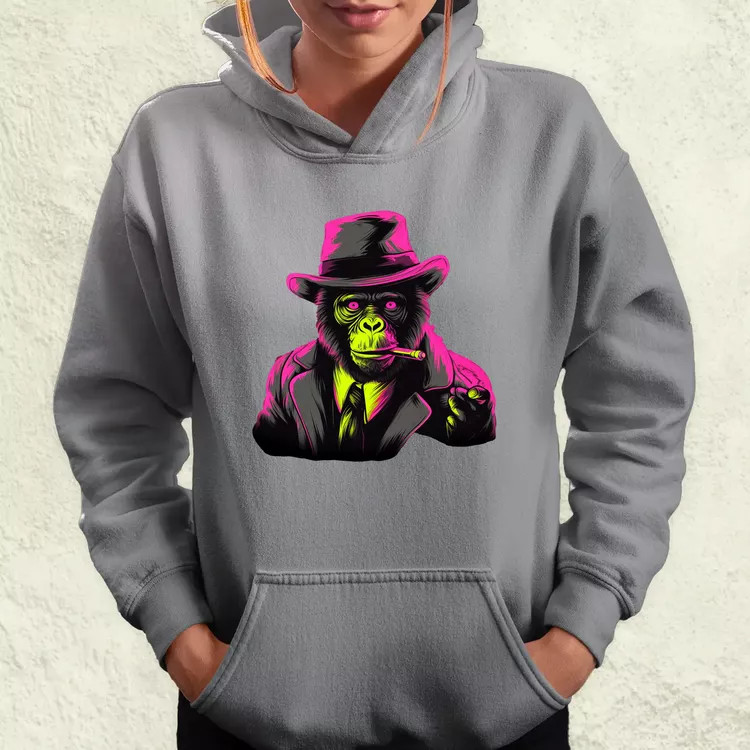 Neon gengszter majom női pulóver