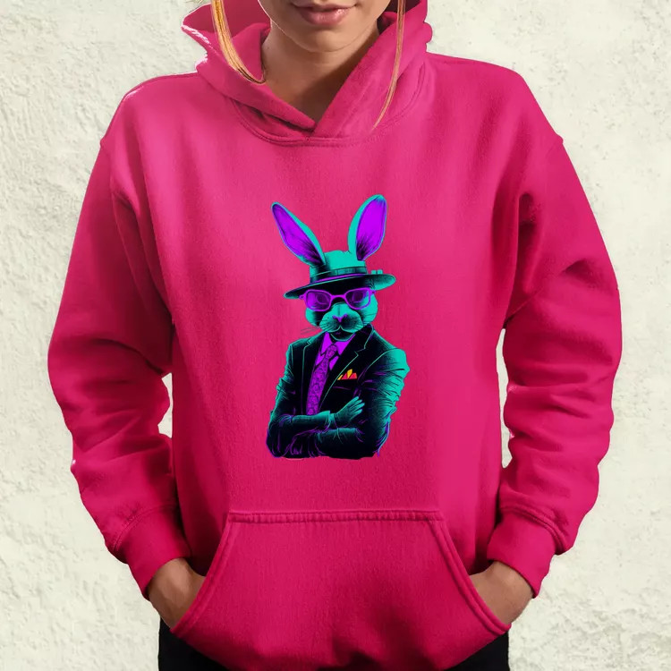 Neon gengszter nyúl női pulóver