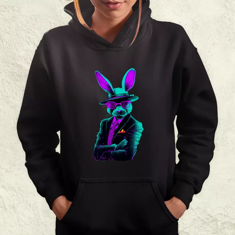 Neon gengszter nyúl női pulóver