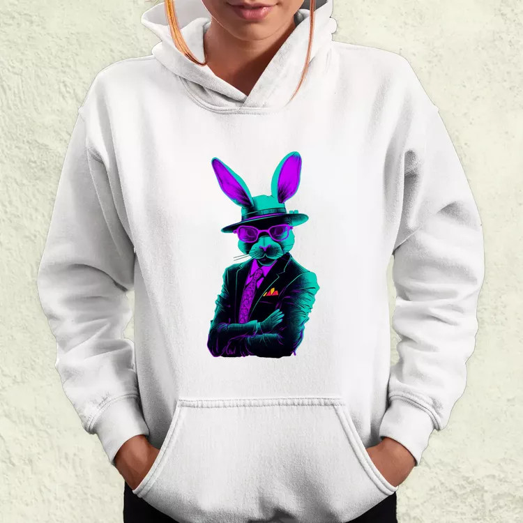 Neon gengszter nyúl női pulóver