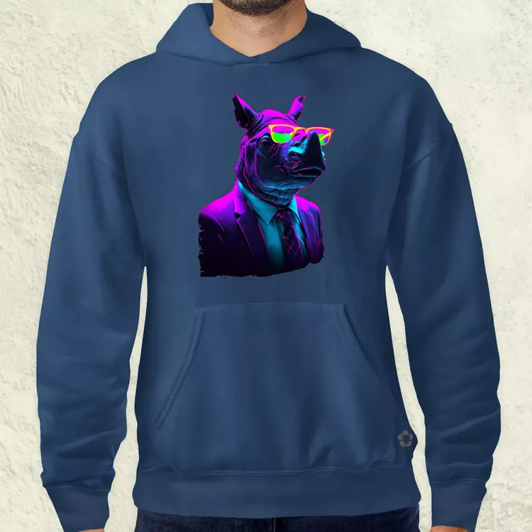 Neon gengszter orrszarvú v1 férfi pulóver