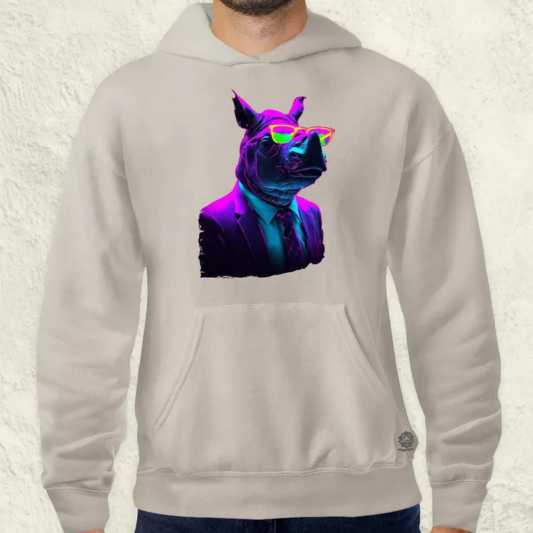 Neon gengszter orrszarvú v1 férfi pulóver
