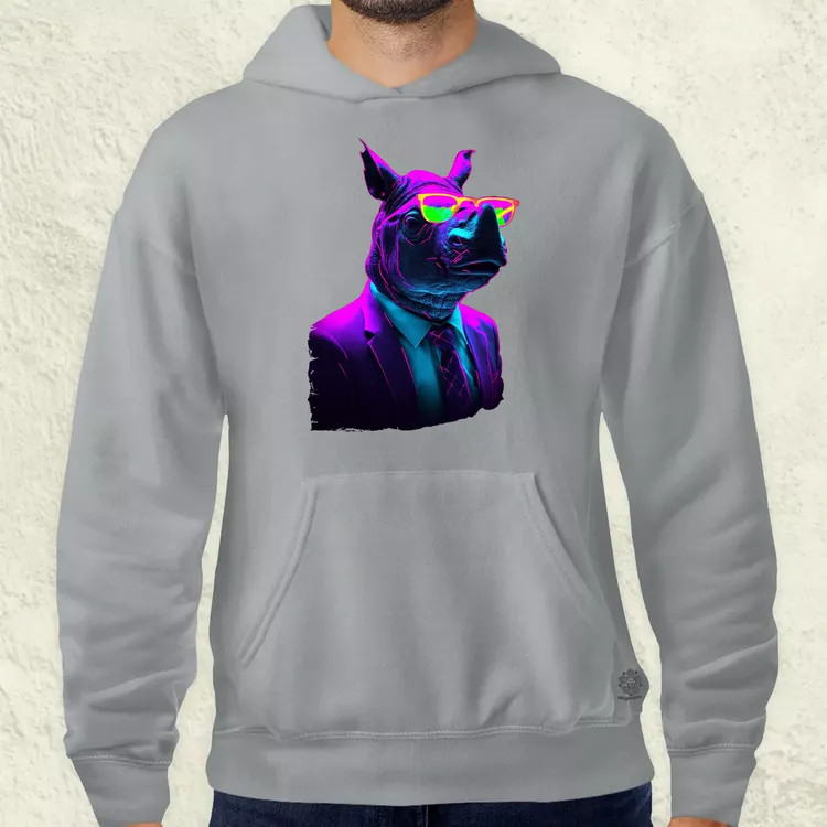 Neon gengszter orrszarvú v1 férfi pulóver