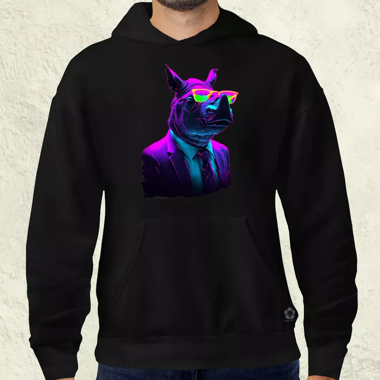 Neon gengszter orrszarvú v1 férfi pulóver