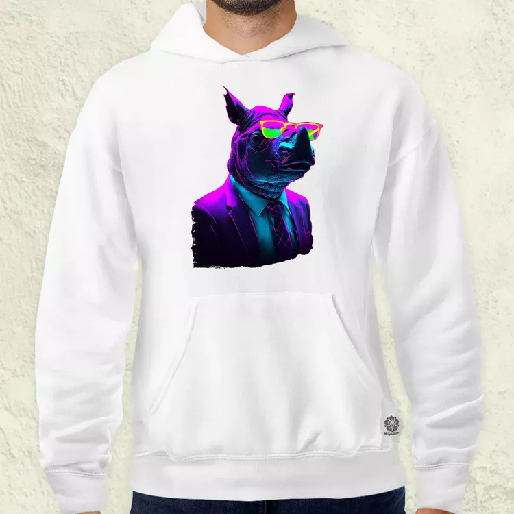 Neon gengszter orrszarvú v1 férfi pulóver