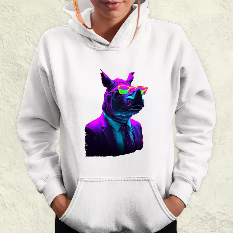 Neon gengszter orrszarvú v1 női pulóver