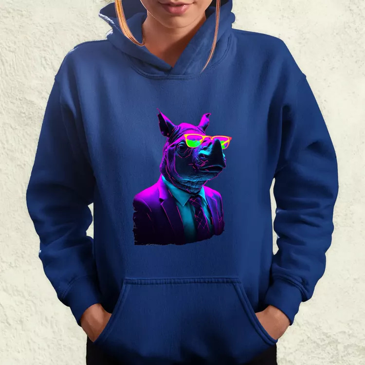 Neon gengszter orrszarvú v1 női pulóver
