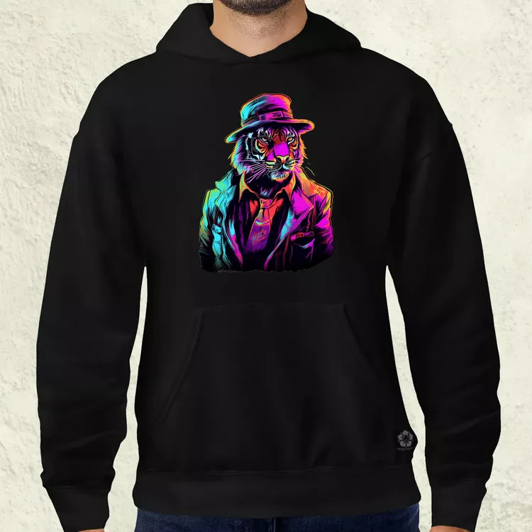 Neon gengszter tigris v1 férfi pulóver