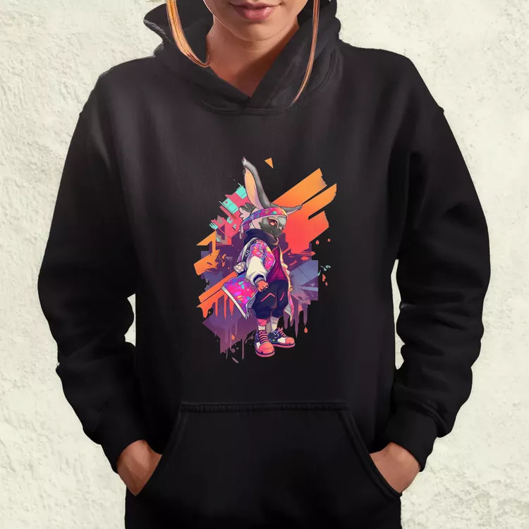 Ninja nyuszi v1 női pulóver