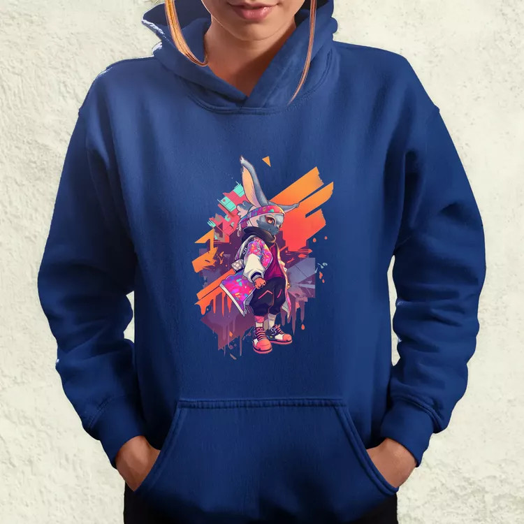 Ninja nyuszi v1 női pulóver
