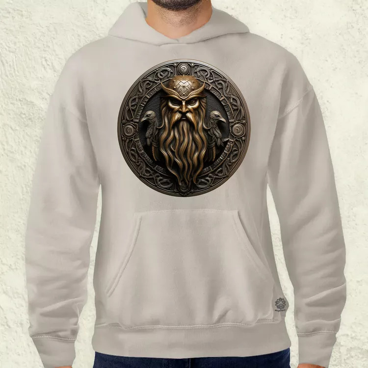 Odin és Hugin Munin amulett v2 férfi pulóver