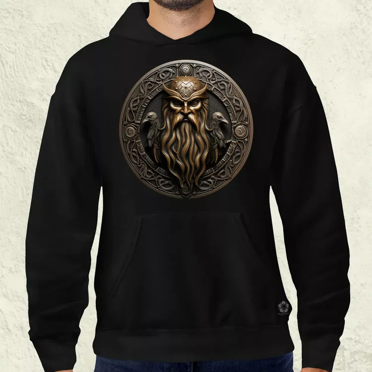 Odin és Hugin Munin amulett v2 férfi pulóver