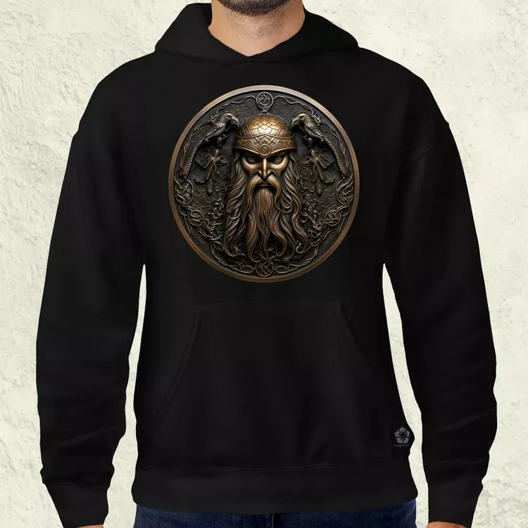 Odin és Hugin Munin amulett v3 férfi pulóver