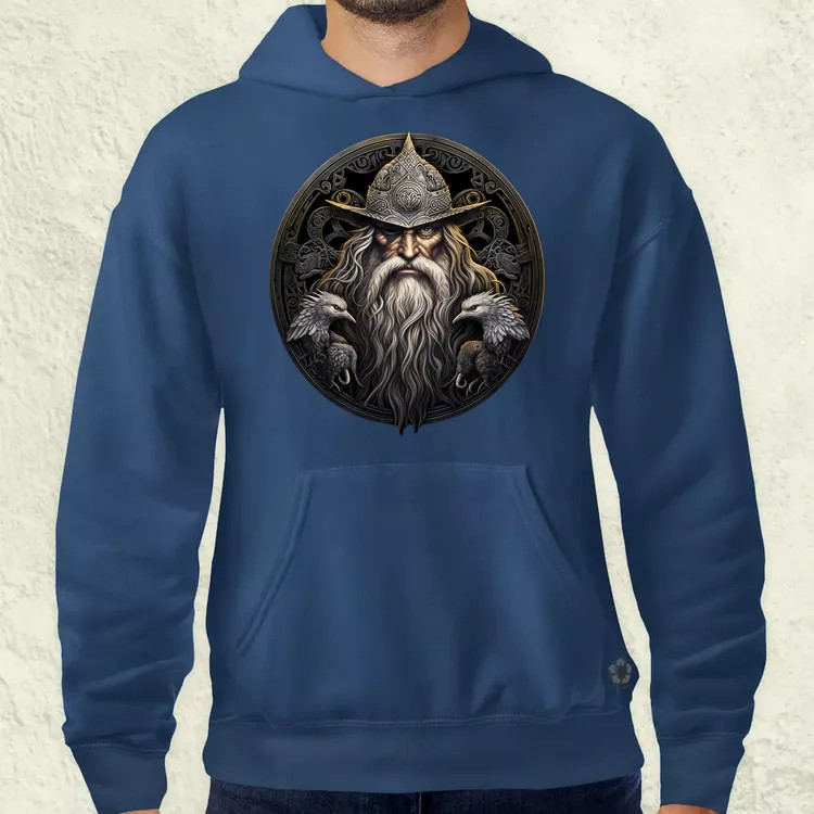 Odin és Hugin Munin amulett v4 férfi pulóver