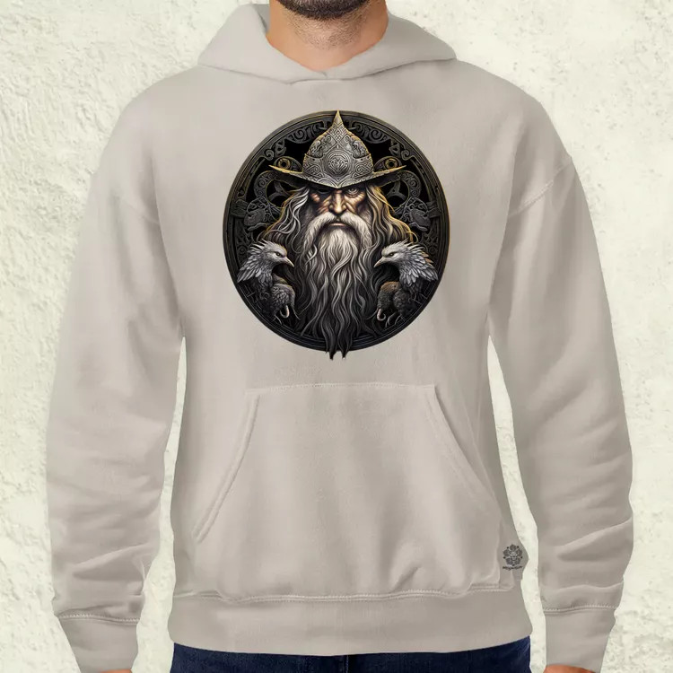 Odin és Hugin Munin amulett v4 férfi pulóver