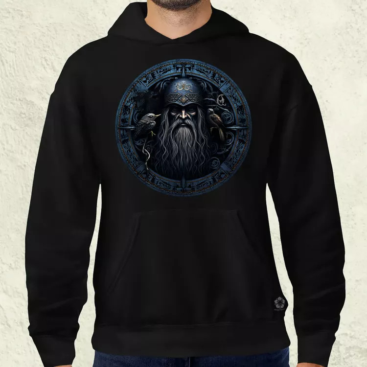 Odin és Hugin Munin amulett v5 férfi pulóver
