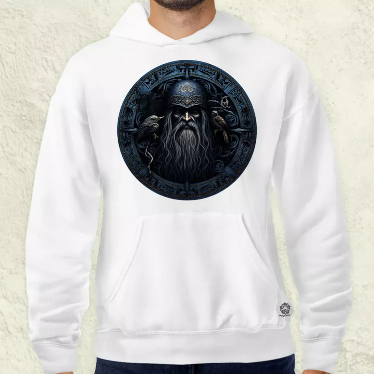 Odin és Hugin Munin amulett v5 férfi pulóver