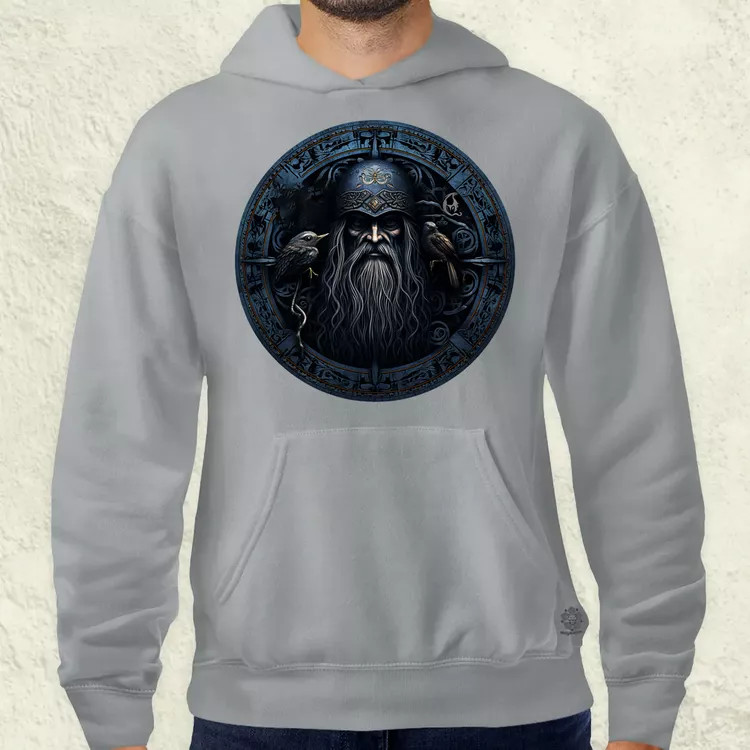Odin és Hugin Munin amulett v5 férfi pulóver
