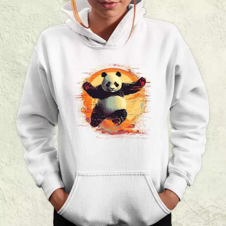 Pixelart kung fu panda v1 női pulóver