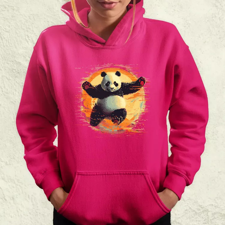 Pixelart kung fu panda v1 női pulóver