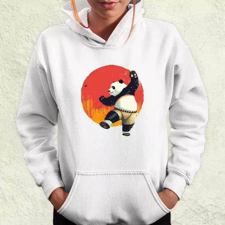 Pixelart kung fu panda v3 női pulóver