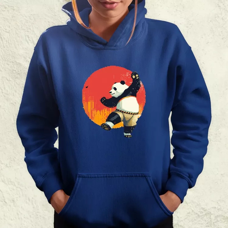 Pixelart kung fu panda v3 női pulóver