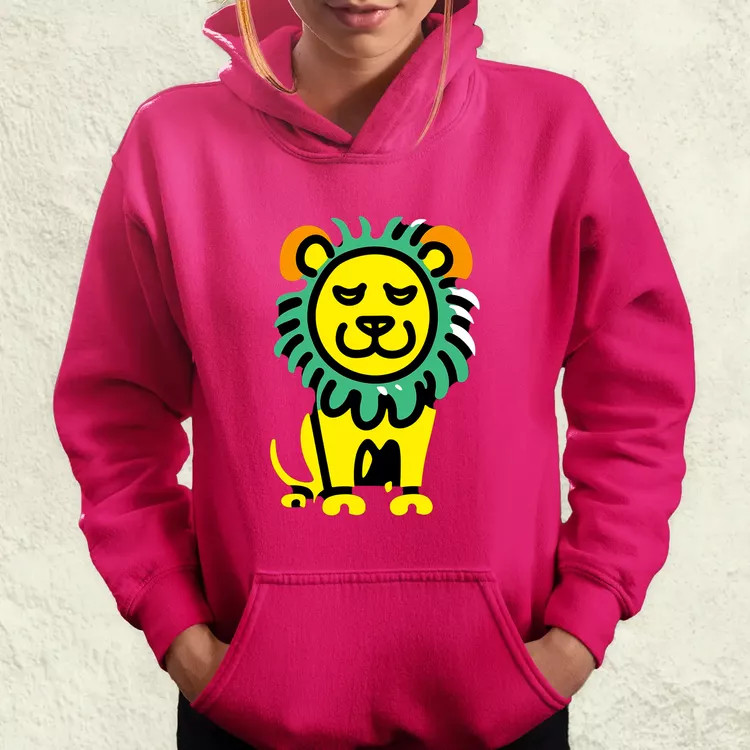 Pop art graffiti oroszlán v2 női pulóver