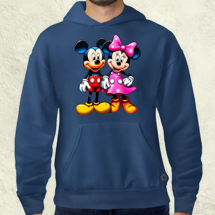 Pop art Mickey és Minnie v1 férfi pulóver