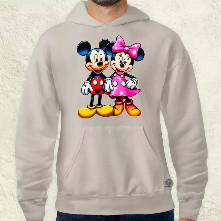 Pop art Mickey és Minnie v1 férfi pulóver