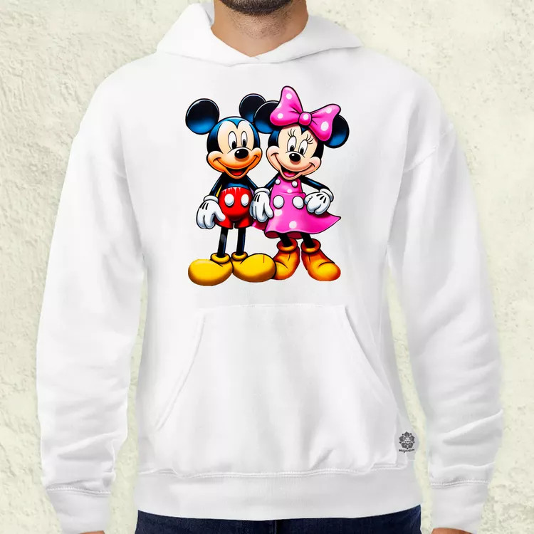 Pop art Mickey és Minnie v1 férfi pulóver