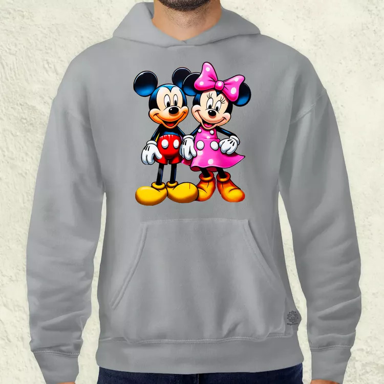 Pop art Mickey és Minnie v1 férfi pulóver