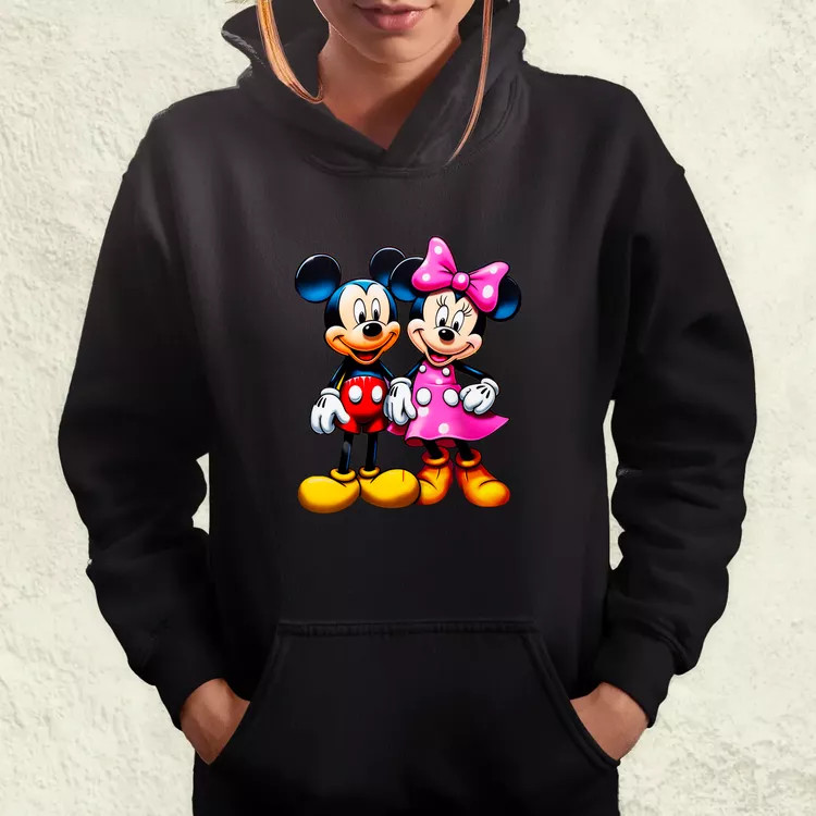 Pop art Mickey és Minnie v1 női pulóver