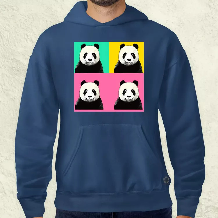 Pop art pandák v1 férfi pulóver