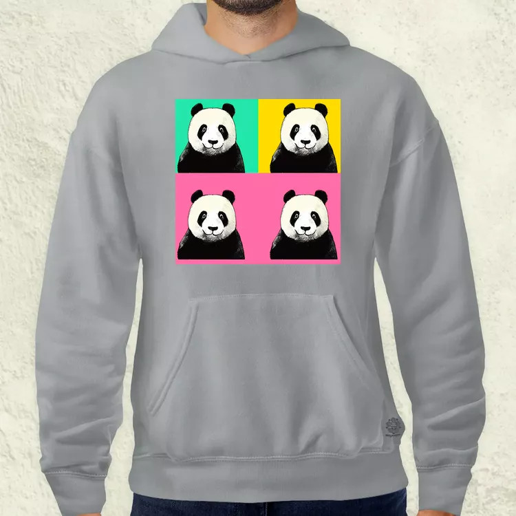 Pop art pandák v1 férfi pulóver